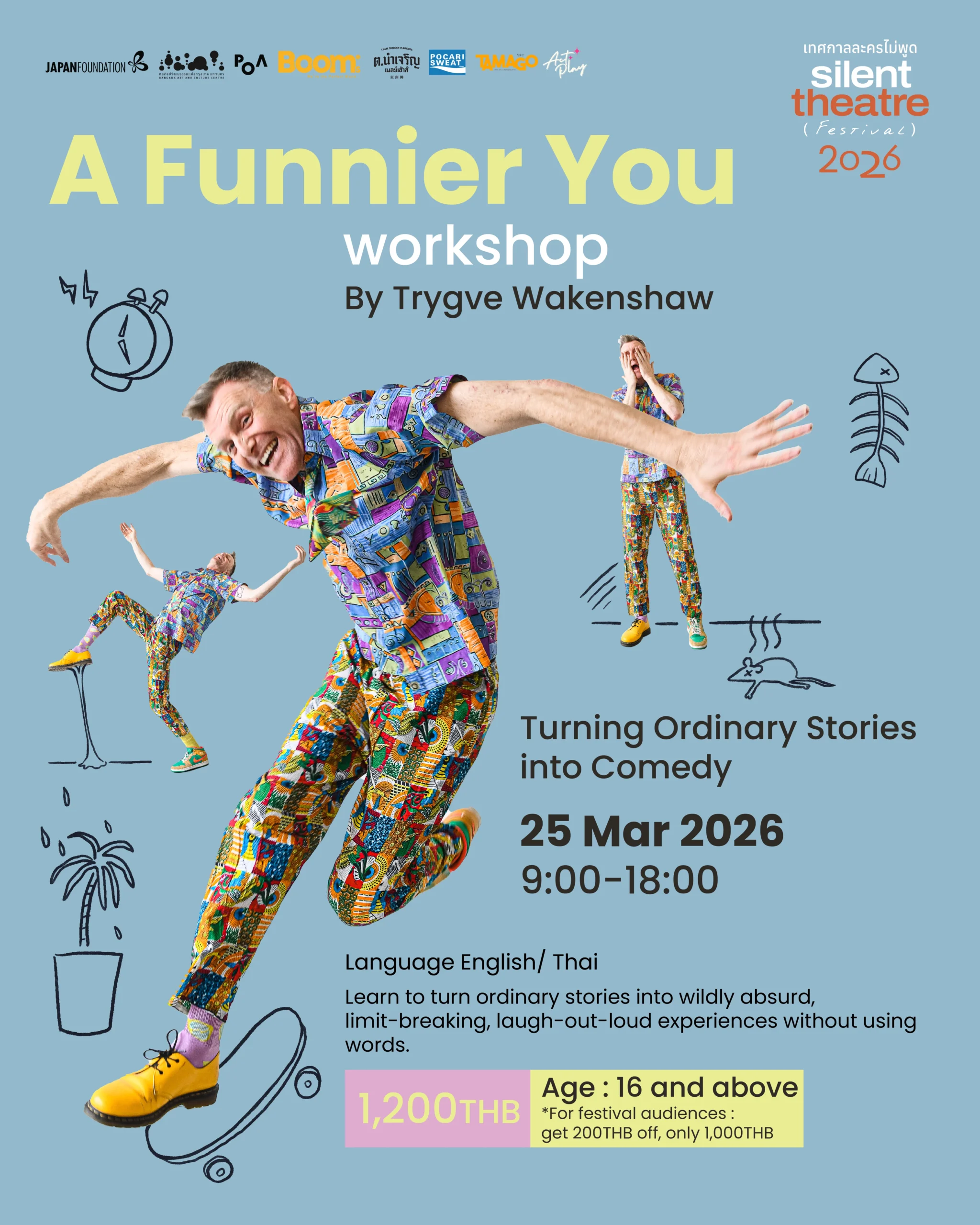 A Funnier You Workshop — Turning Ordinary Stories into Comedy by Trygve Wakenshaw, 25 March 2026